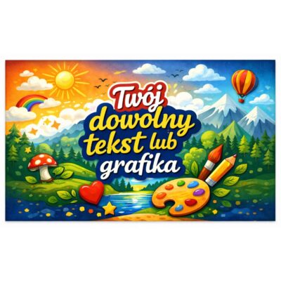 Naklejka personalizowane z własnym nadrukiem 60x40 - kolor