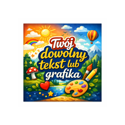 Naklejka personalizowane z własnym nadrukiem 50x50 - kolor